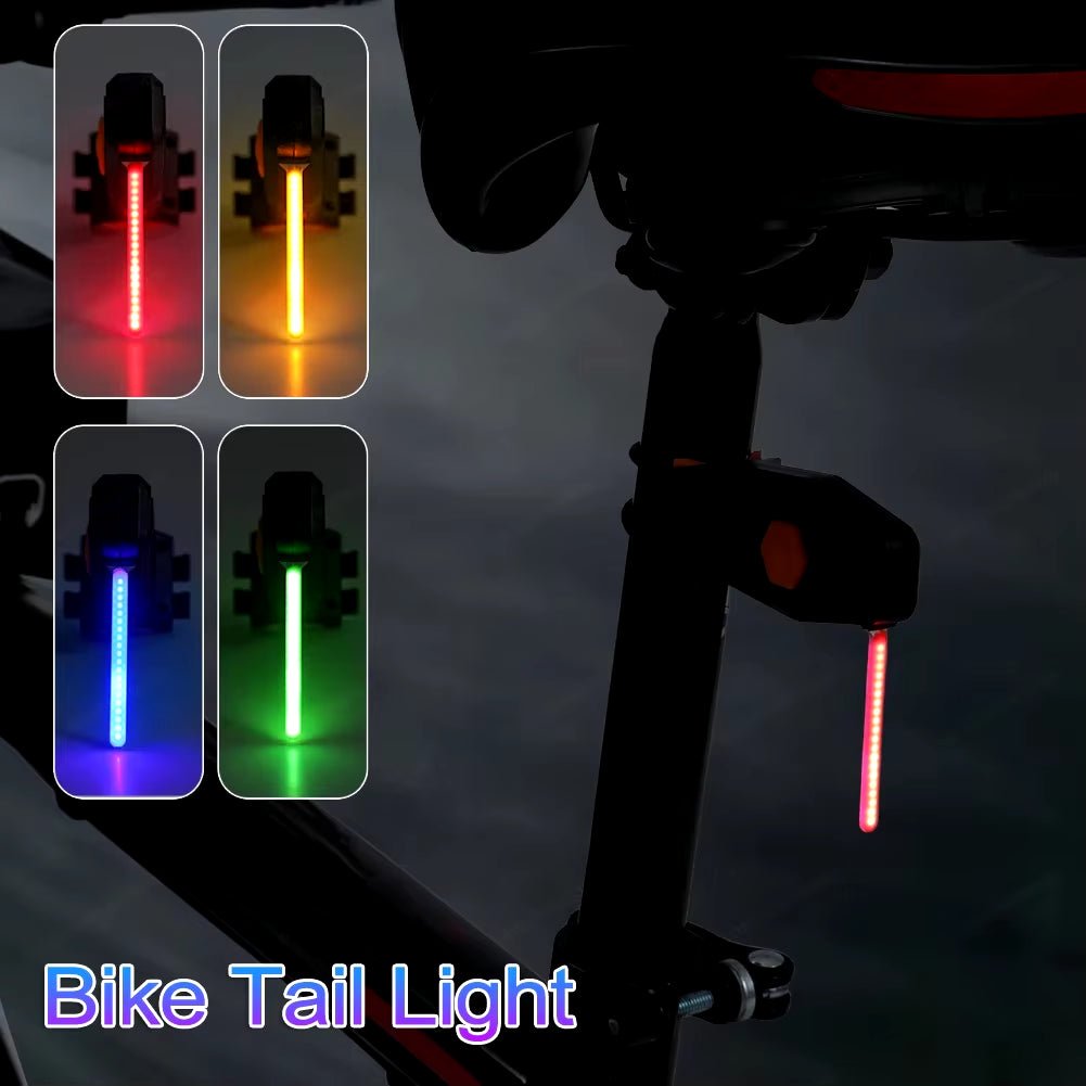 Bike Tail Light LED Rear Lamp Warning Light Waterproof Bicycle Lights USB Rechargeable Cycling MTB Road Bike Rear Flashlight - Open Season Industries