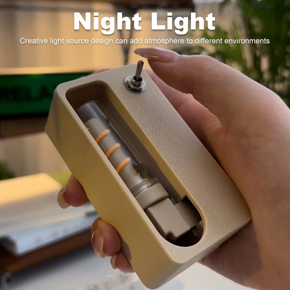 Manual Mechanical Flip Flexible Light Relieve Stress Magnetic Ambient Light Table Night Light Ornament for Indoor Outdoor - Open Season Industries