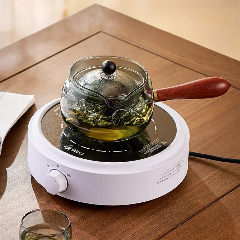 Side Handle Glass Teapots High Temperature Resistant Kung Fu Teaware Accessories Rotating Tea Water Separation Filter Tea Tools - Open Season Industries