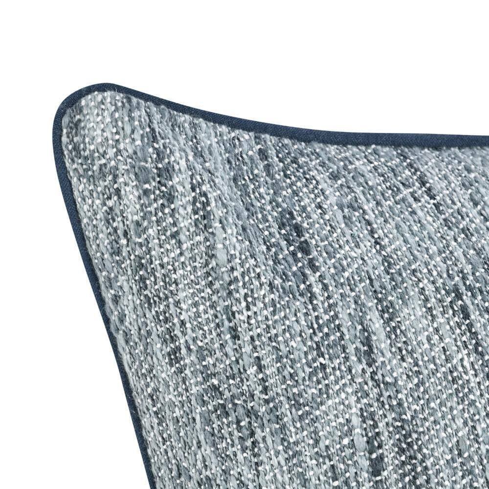 Sam Blue Abstract Feather 5 X In. 22 In. Throw Pillow - Open Season Industries