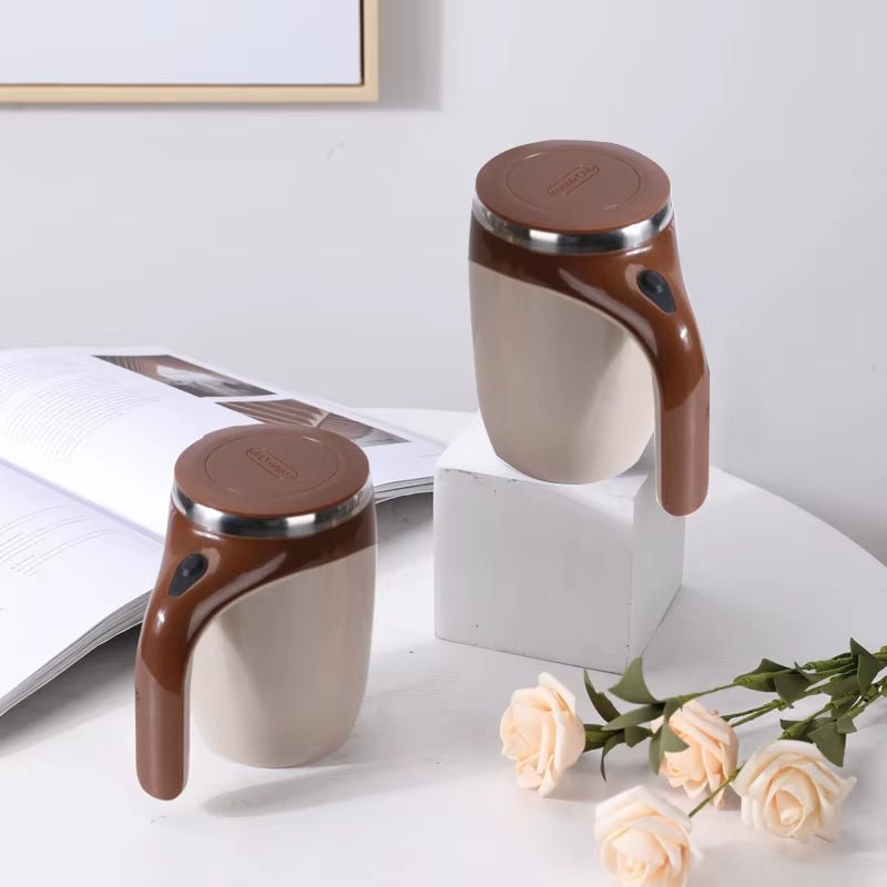 Lazy Coffee Stirring Cup Auto Stirring Cup Magnetic Rotating Electric Milk Cup Mark Cup 304 Stainless Steel - Open Season Industries