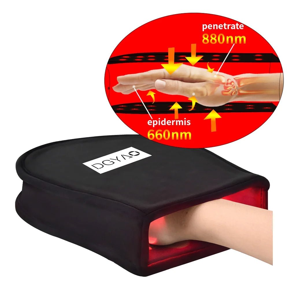 Red Light & Infrared Light for Hand - Body and Muscle Relaxation LED Light Mitten Home Use - Open Season Industries
