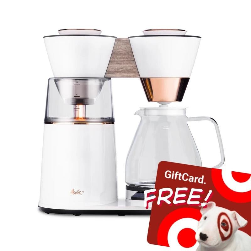 Melitta® Vision™ 12 - Cup Luxe Drip Coffee Maker | Copper White | Auto, Programmable (MCM002WULGW1) - Open Season Industries