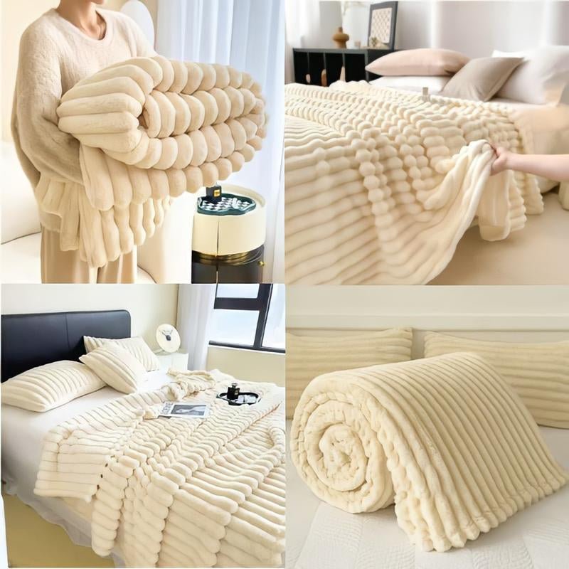 Luxurious Touch Is Here! 4 - Color Faux Rabbit Fur Sleep Blanket —— Warm and Cozy, Ultra - Soft Baby Blanket, Suitable for Sofas, Offices, and Bedrooms —— an Ideal Seasonal Gift and Bed Blanket, Bringing an Ultra - Soft Baby Blanket with a Luxurious Texture. - Open Season Industries