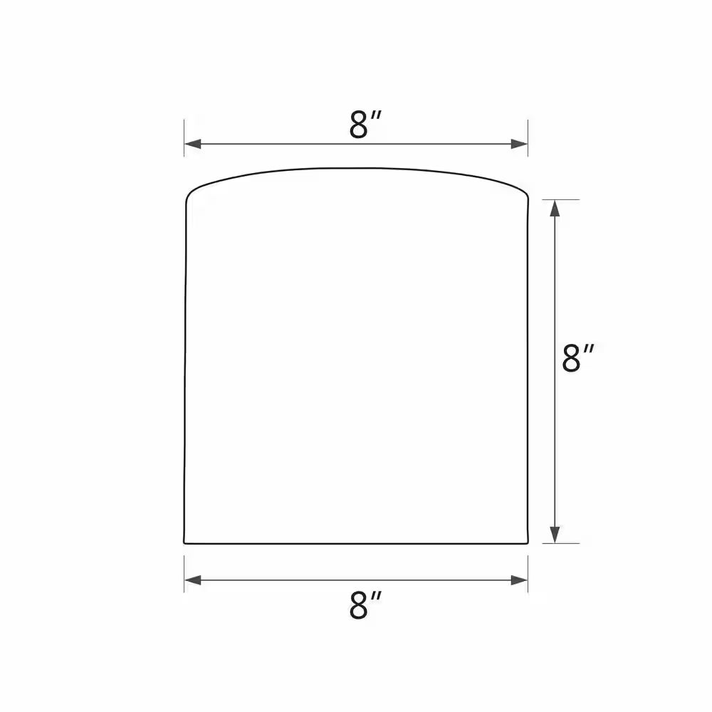 8 In. X 8 In. off White Drum/Cylinder Lamp Shade - Open Season Industries