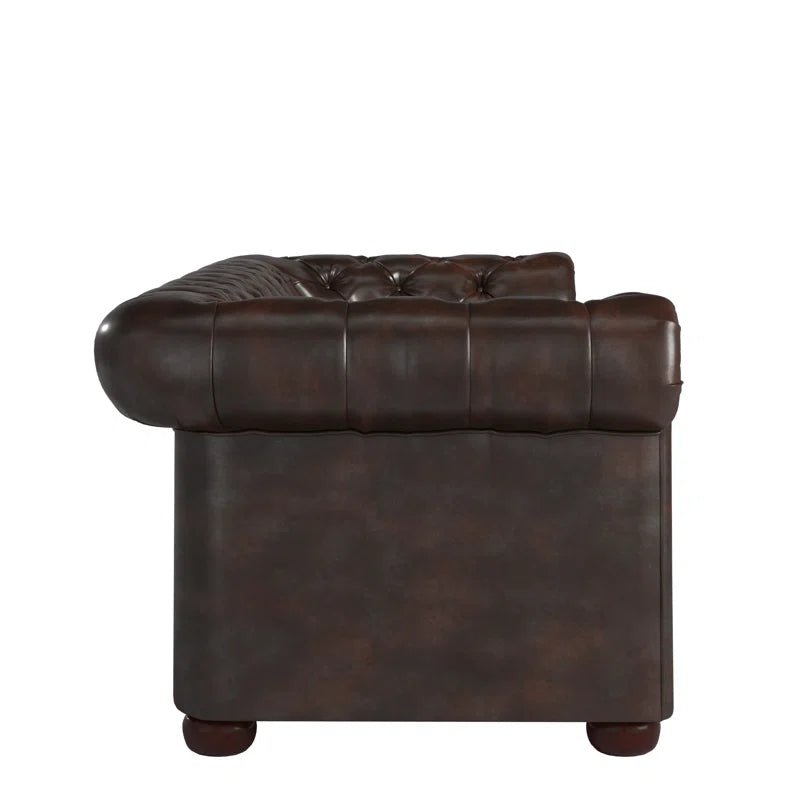 Huskins 91.34'' Faux Leather Sofa - Open Season Industries