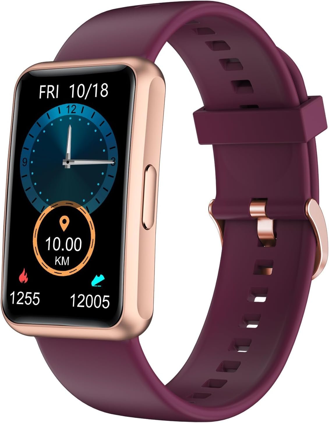 Fitness Tracker No Bluetooth No APP No Phone Needed, Fitness Watch for Men Women Parents IP68 Waterproof with Full Touch Screen Steps Calories Counter Sleep Tracker Alarm Clocks (Purple) - Open Season Industries