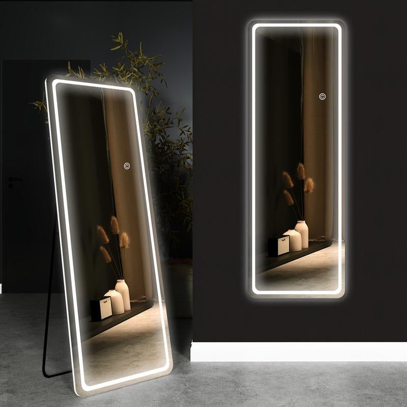 GOGOFREE Full - Length Mirror with LED Lights – 3 Adjustable Color Modes for Style & Functionality - Open Season Industries