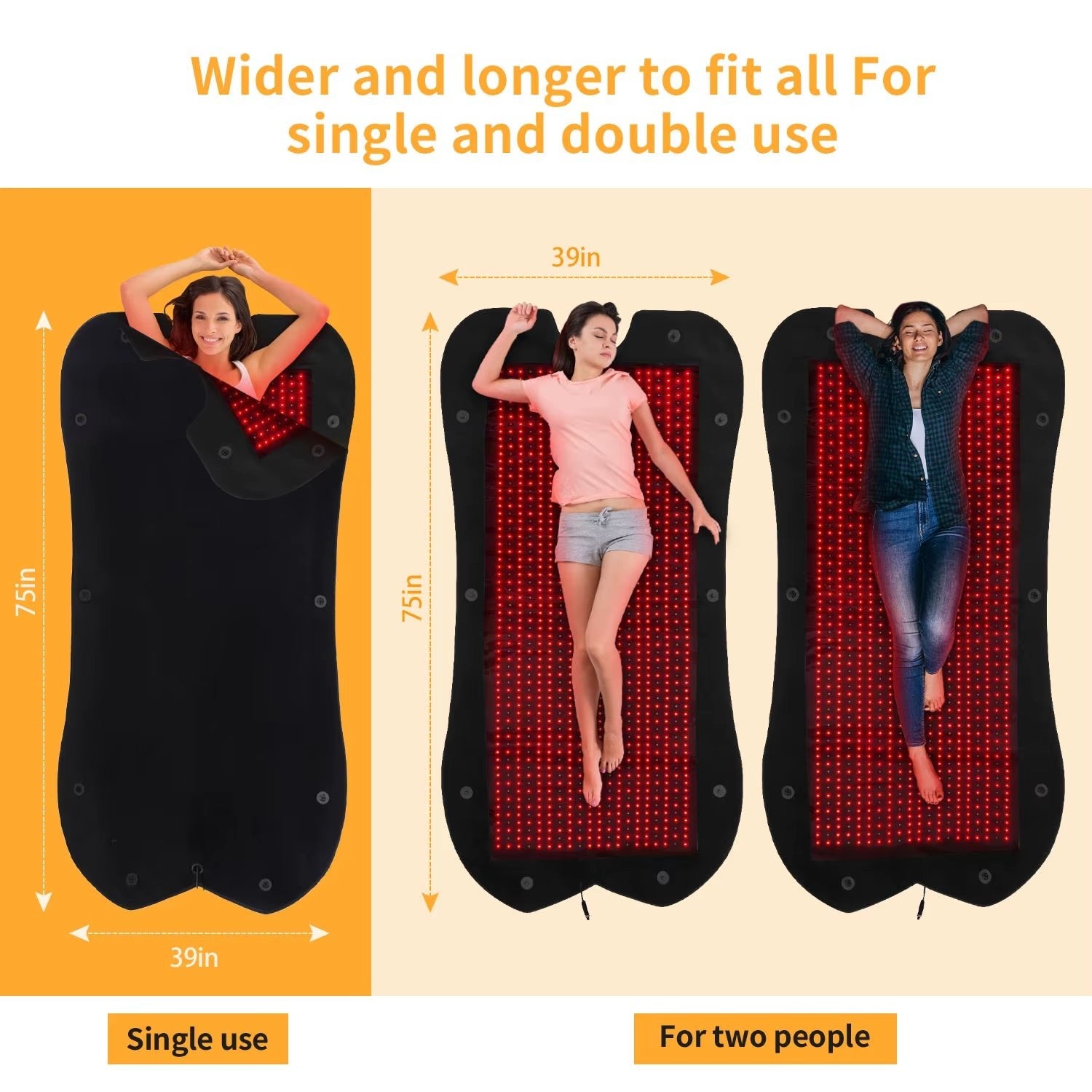2024 New Generation Red Light Therapy Bed Used to Whole Body Pain Relieve Home Spa SUPER LARGE - Open Season Industries