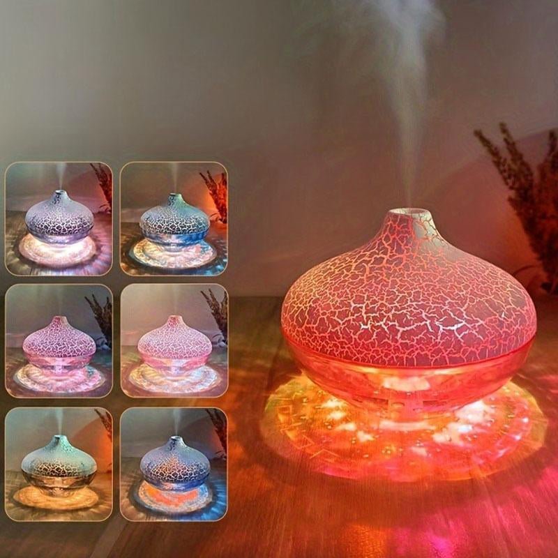 USB Powered Humidifier, Colorful Atmosphere Night Light Humidifier for Bedroom, Nano Mist Aroma Diffuser Suitable for Multiple Room Types - Open Season Industries