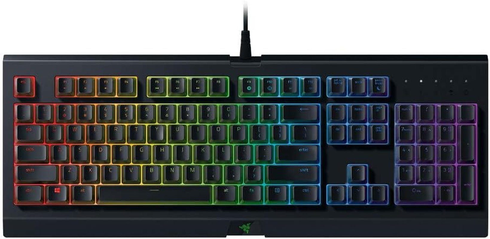 Cynosa Chroma Gaming Keyboard: Individually Backlit RGB Keys - Spill - Resistant Design - Programmable Macro Functionality - Quiet & Cushioned - Open Season Industries