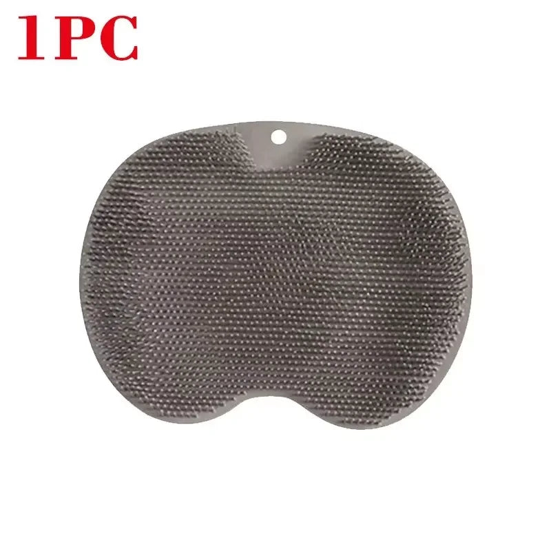Bathing anti Slip Mat Exfoliating Shower Massage Scraper Bathroom Non - Slip Bath Mat Back Massage Brush Silicone Foot Wash Mat - Open Season Industries