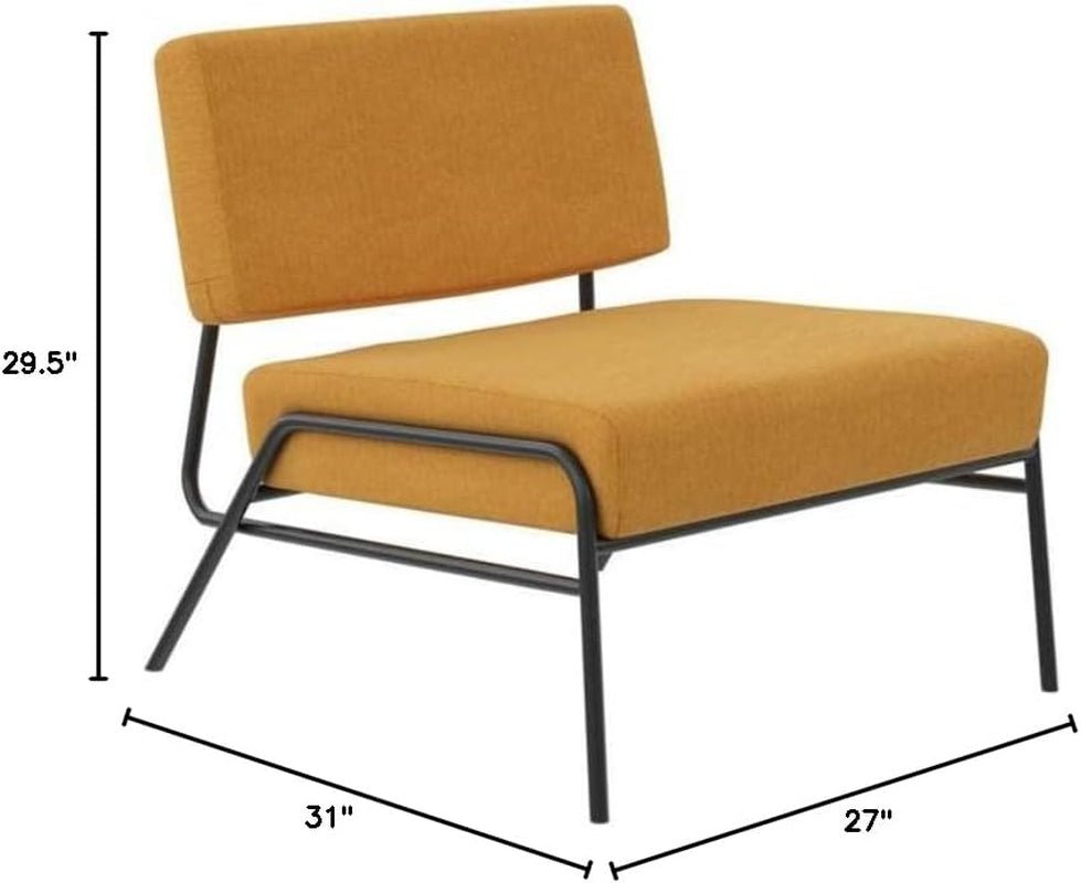 Ciara Accent Chair, Living Room Furniture, Mustard Linen - Open Season Industries