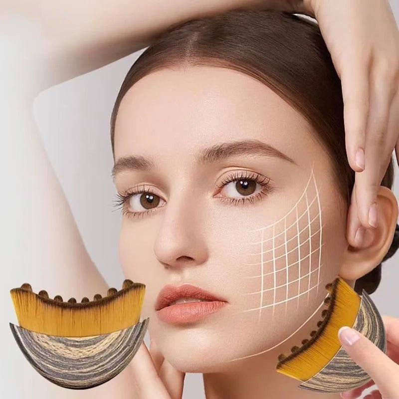 Lymphatic Contour Face Brush - Sculpt & Glow! - Open Season Industries