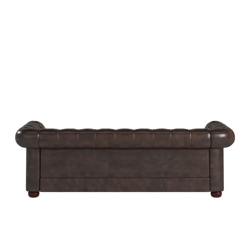 Huskins 91.34'' Faux Leather Sofa - Open Season Industries