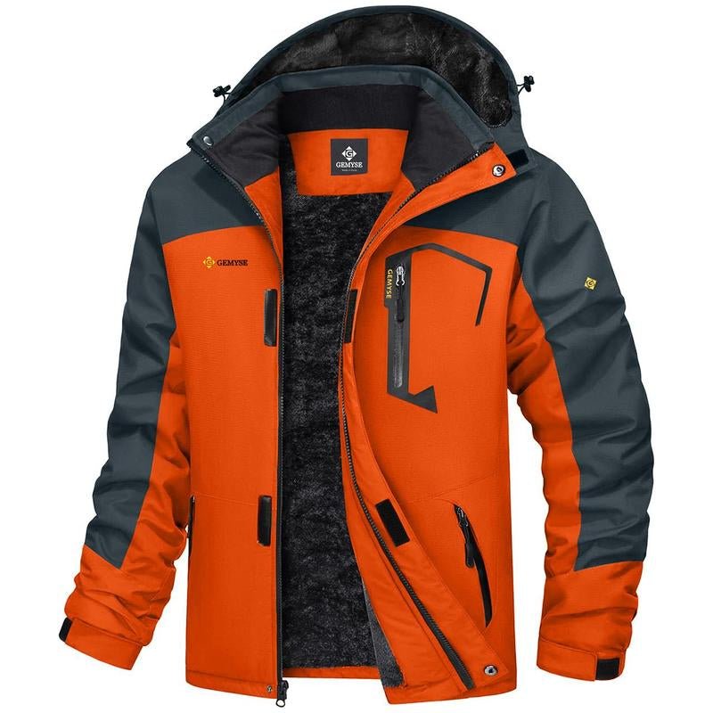 GEMYSE Men'S Mountain Waterproof Ski Snow Jacket Winter Windproof Rain Polo Pufferjacket Men'S Waterproof Winter Coat - Open Season Industries