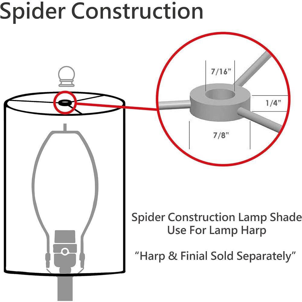 Mix and Match 9 In. Burgundy Burlap Empire Lamp Shade with Spider Fitter - Open Season Industries