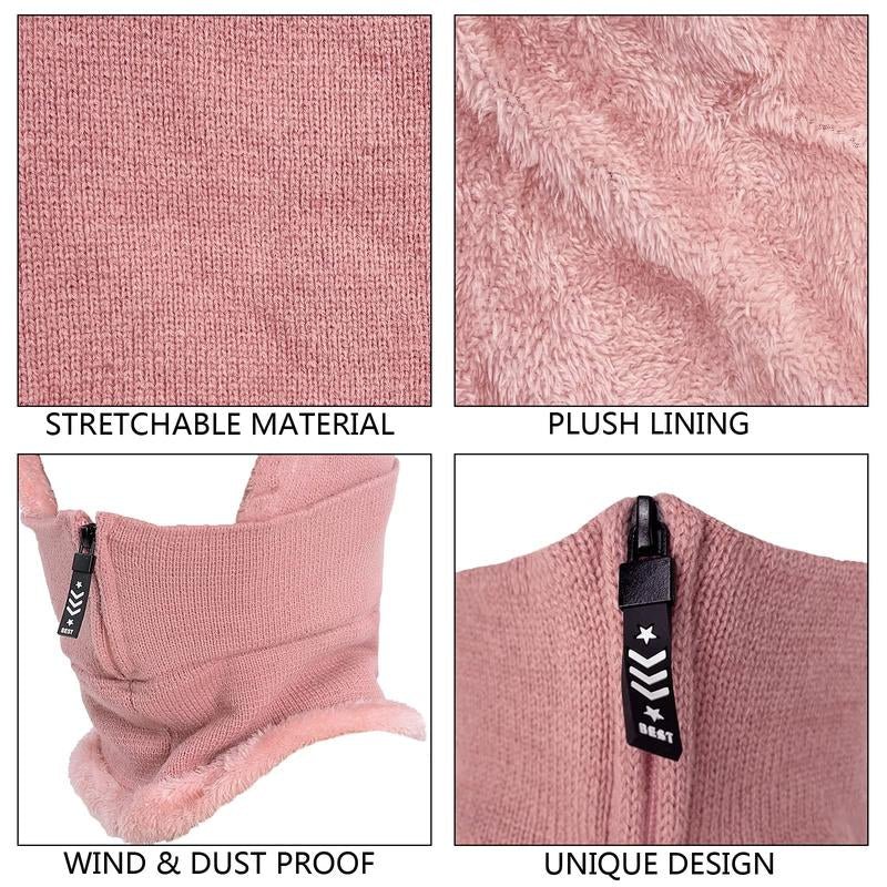 Women Balaclava Beanie Fleece Hood Cycling Ski Thermal Face Cover Hat Winter Warm Cap Scarf for Cold Weather - Open Season Industries