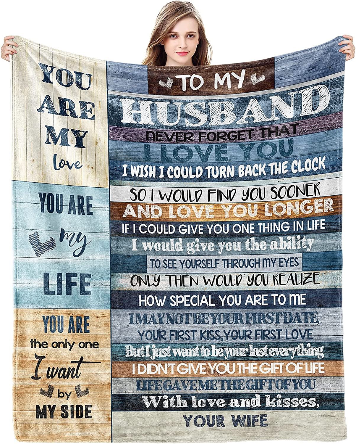 Gifts for Husband, Husband Gifts Blanket from Wife, Anniversary Romantic Gifts for Him, Birthday Gifts for Husband Blanket 60"X50", Husband Gifts for Christmas Valentine Father'S Day, Hubby Gifts - Open Season Industries