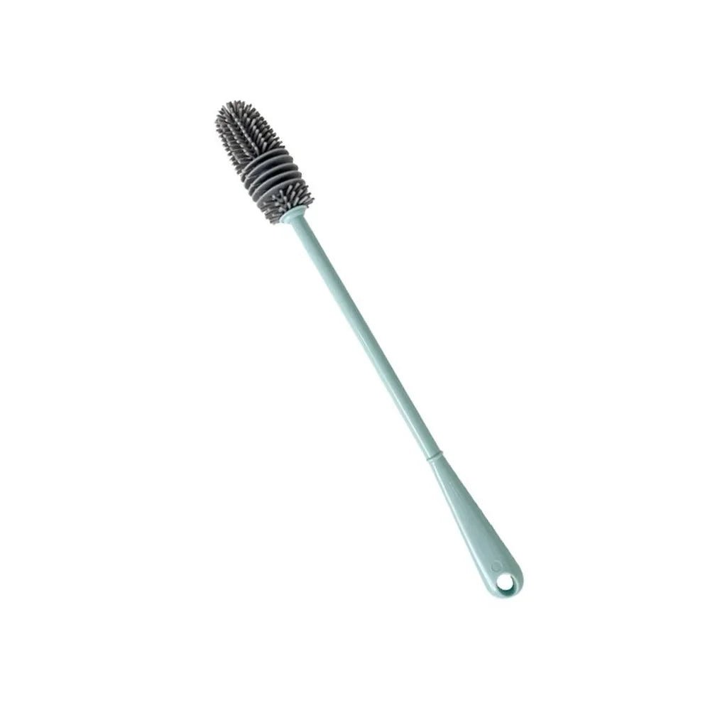 Silicone Milk Bottle Brush Long Handle Cup Brush Handheld Soft Head Food Grade Watering Kitchen Household Cleaning Brushes - Open Season Industries