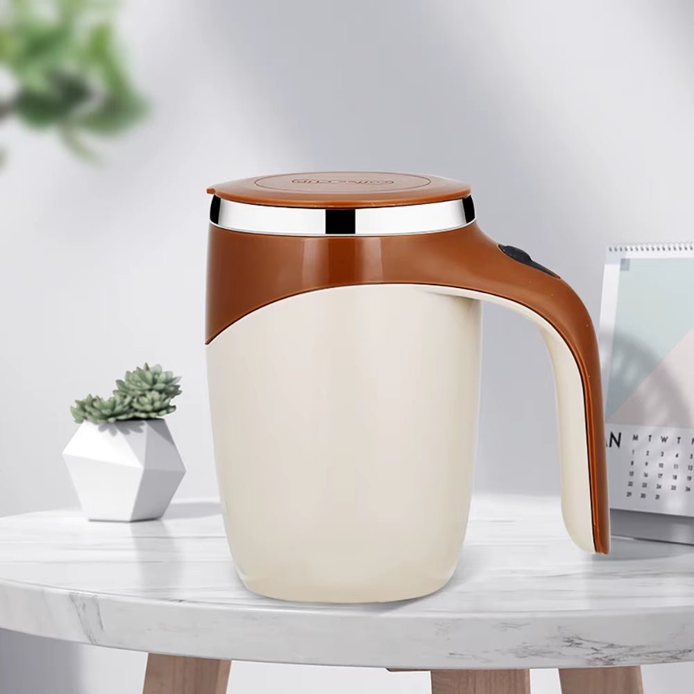 Lazy Coffee Stirring Cup Auto Stirring Cup Magnetic Rotating Electric Milk Cup Mark Cup 304 Stainless Steel - Open Season Industries