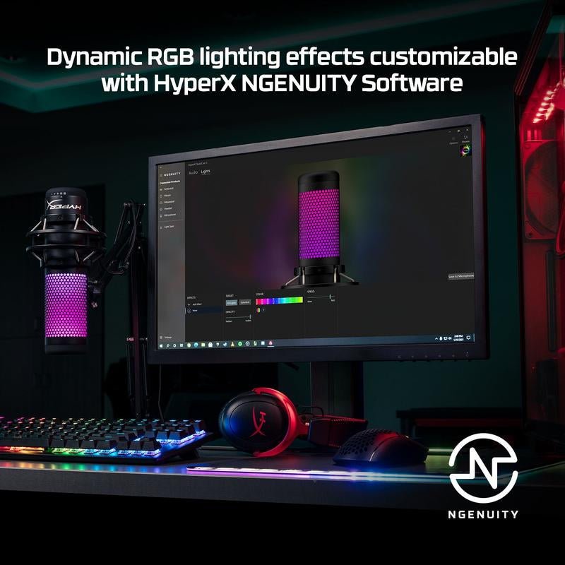 Hyperx Quadcast S - USB Microphone - RGB Lighting - Open Season Industries