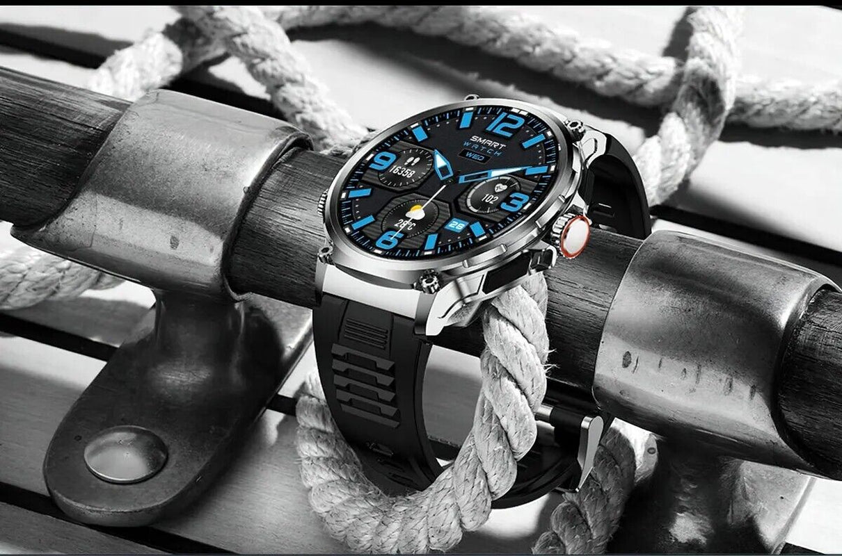 1.85" Ultra HD Smartwatch GPS Bluetooth Call Health Monitoring Watch Gym Gift - Open Season Industries