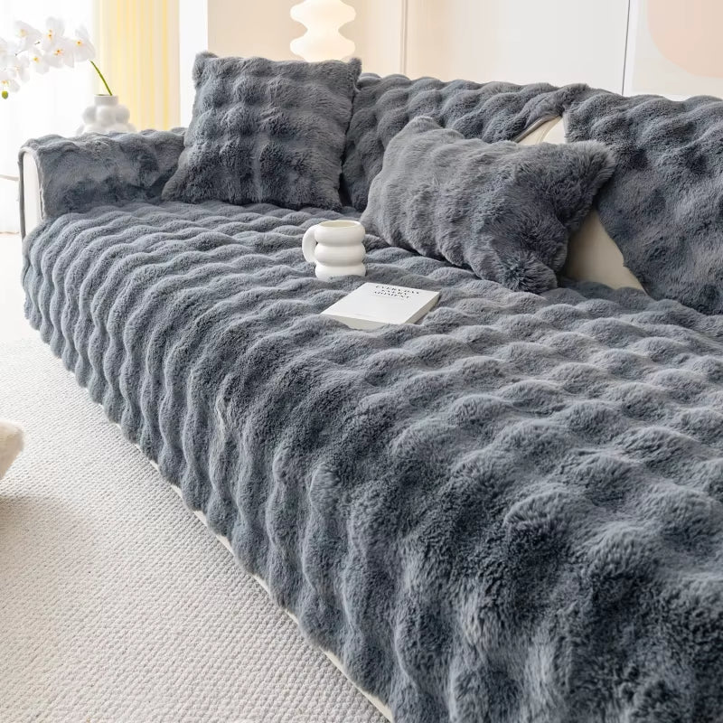 Seasonal Plush Sofa Cushions for Living Room and Bedroom - Modern Dustproof Sofa Cover - Open Season Industries