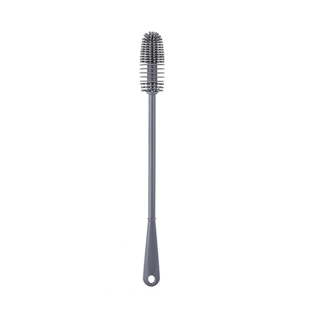 Silicone Milk Bottle Brush Long Handle Cup Brush Handheld Soft Head Food Grade Watering Kitchen Household Cleaning Brushes - Open Season Industries