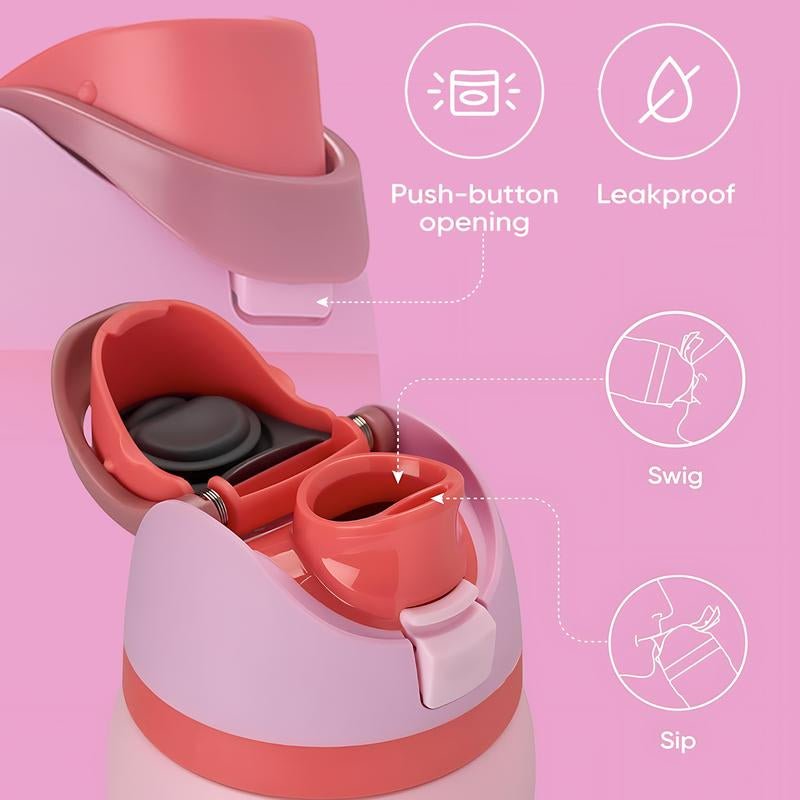 1Pc 19/24/32Oz Vacuum Insulated Thermal Tumbler, Flip Lid Coffee Cup, Keep Hot 12H/Cold 24H, Leakproof Travel Vacuum Flask for Home Office Desk, Stylish Color Options, Insulat Cup for Indoor Use, Best Gift for Women Men Friend, Drinkware - Open Season Industries