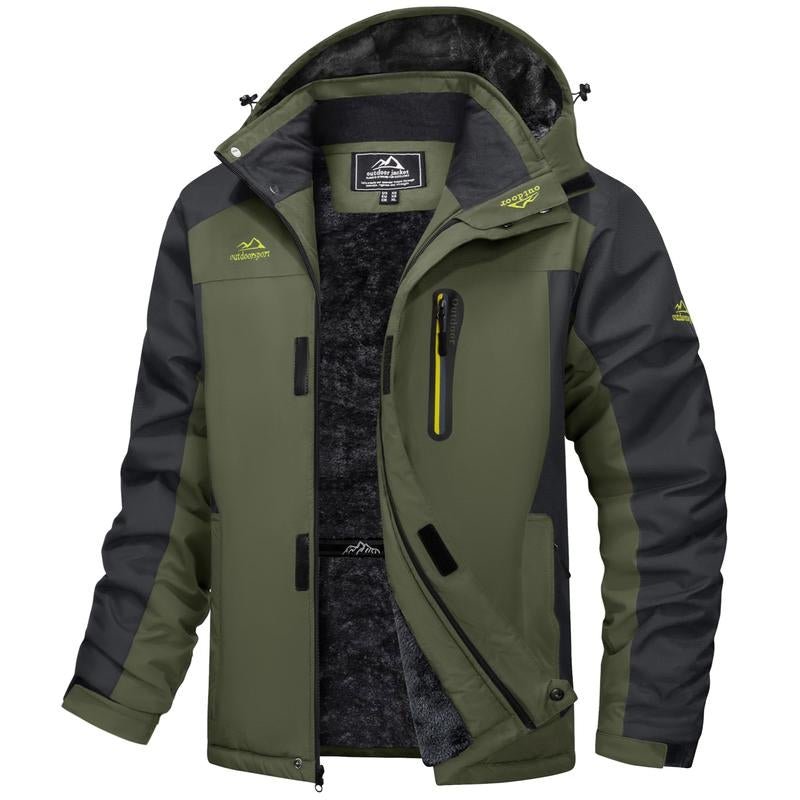 MAGCOMSEN Men'S Winter Coats Water Resistant Snow Ski Jacket Fleece Lined Parka 4 Pockets - Open Season Industries