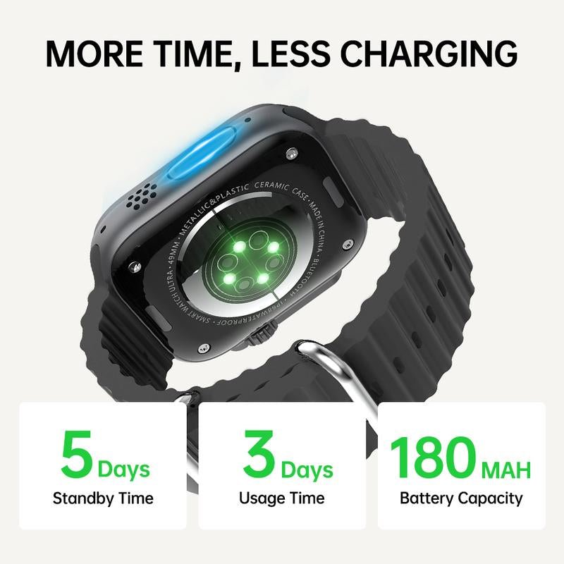 Lightweight 41Mm Smart Watch for Men and Women, 1.72 Inch Display, Bluetooth Calls, 120+ Sports Modes & Real - Time Health Monitoring, Live Special - Open Season Industries