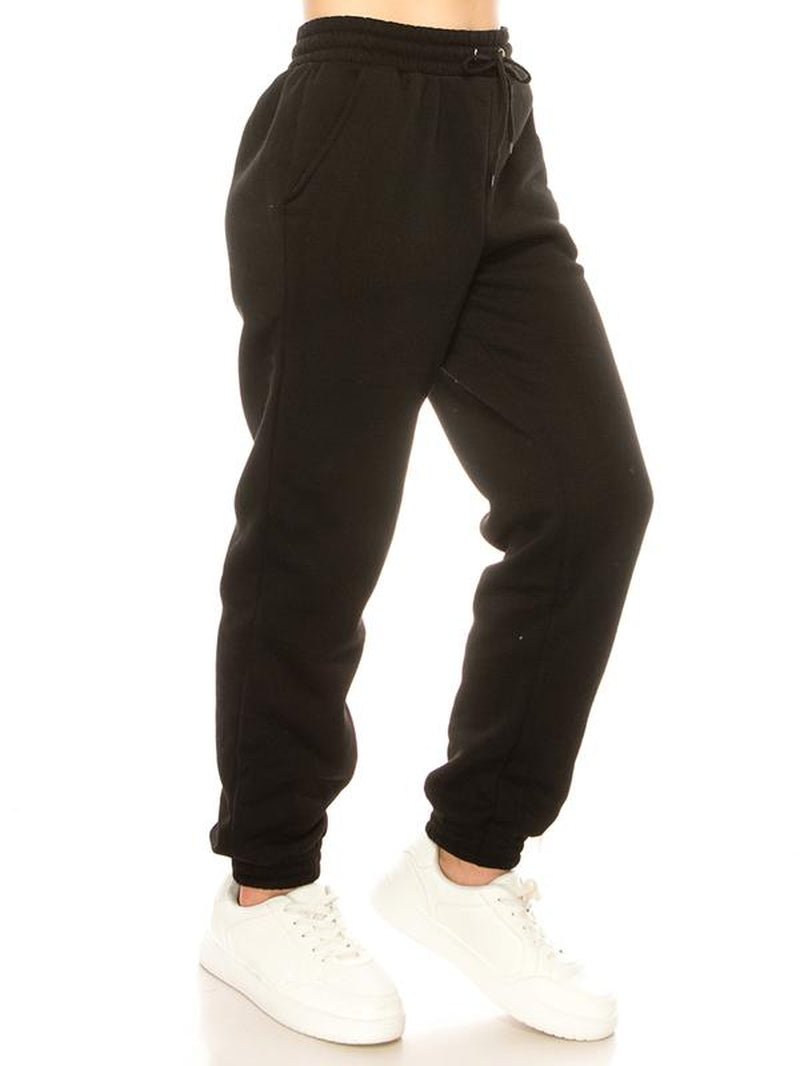 Women'S Sweatpants Winter Warm Fleece Lined Sweatpants with Pockets Fleece Jogger Pants - Open Season Industries
