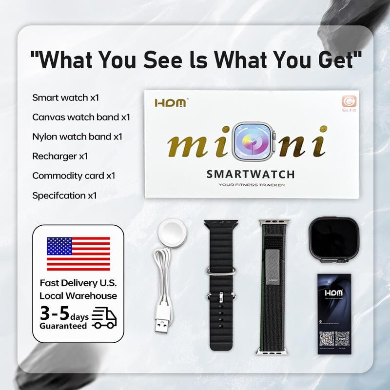Lightweight 41Mm Smart Watch for Men and Women, 1.72 Inch Display, Bluetooth Calls, 120+ Sports Modes & Real - Time Health Monitoring, Live Special - Open Season Industries