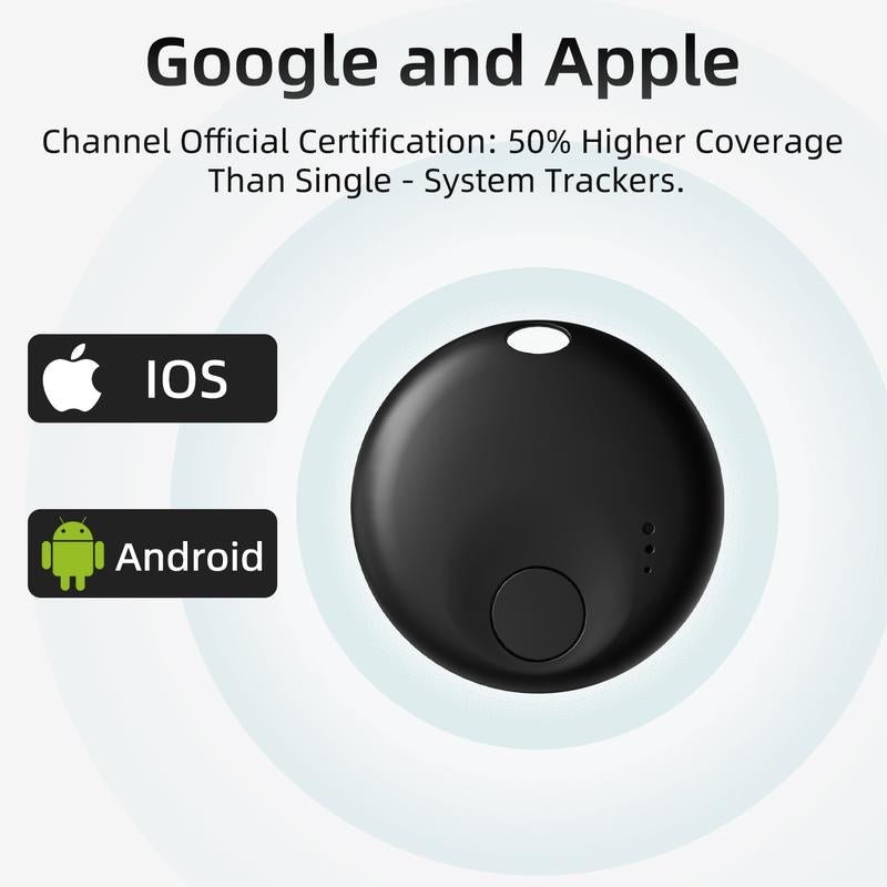 Dual System Smart Tracker 4 - Pack: Works with Apple Find My & Google Find My Device for Keys, Wallets & Luggage GPS - Open Season Industries