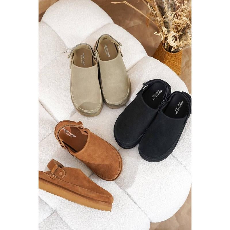 Project Cloud | "Goldstar" Genuine Suede Clogs for Women | Memory Foam | Lightweight | Non - Slip - Open Season Industries
