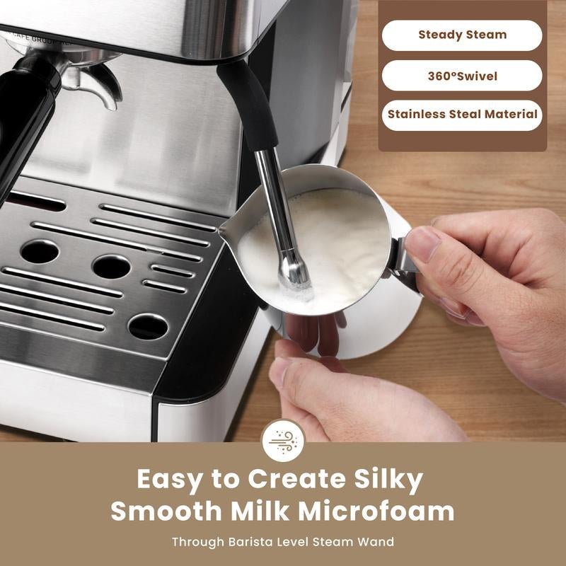 【Springtok】Gevi Espresso Machine with Grinder & Steam Wand | Home Barista Latte Maker | 2.3L Water Tank | Perfect Gift for Coffee Lovers - Open Season Industries