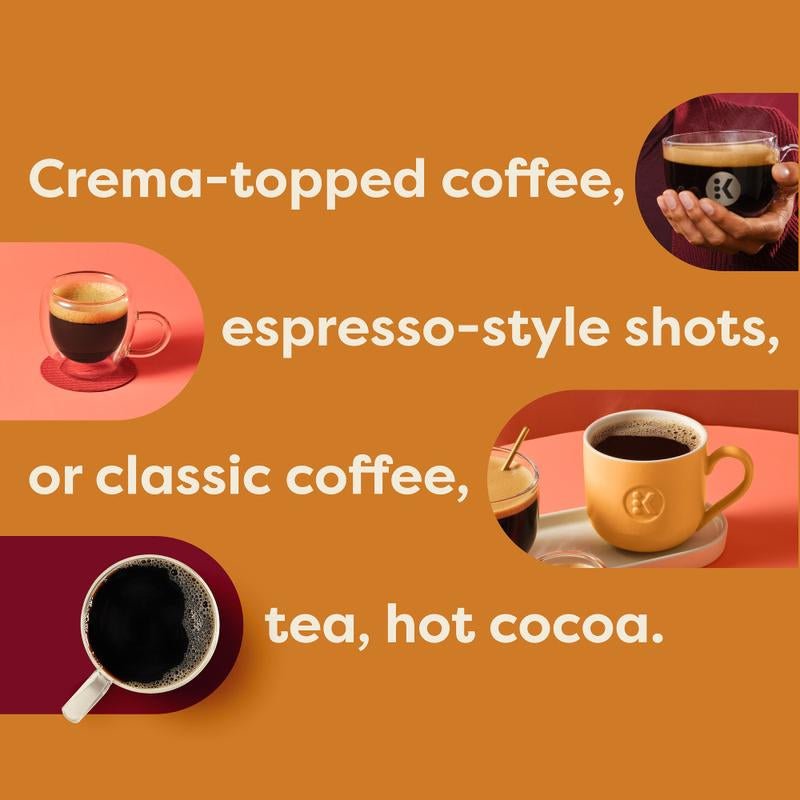 Keurig K - Crema K - Cup Pod Coffee Maker - Single Serve Coffee Maker - Make Crema - Topped Coffee& Espresso - Style Shots - Open Season Industries