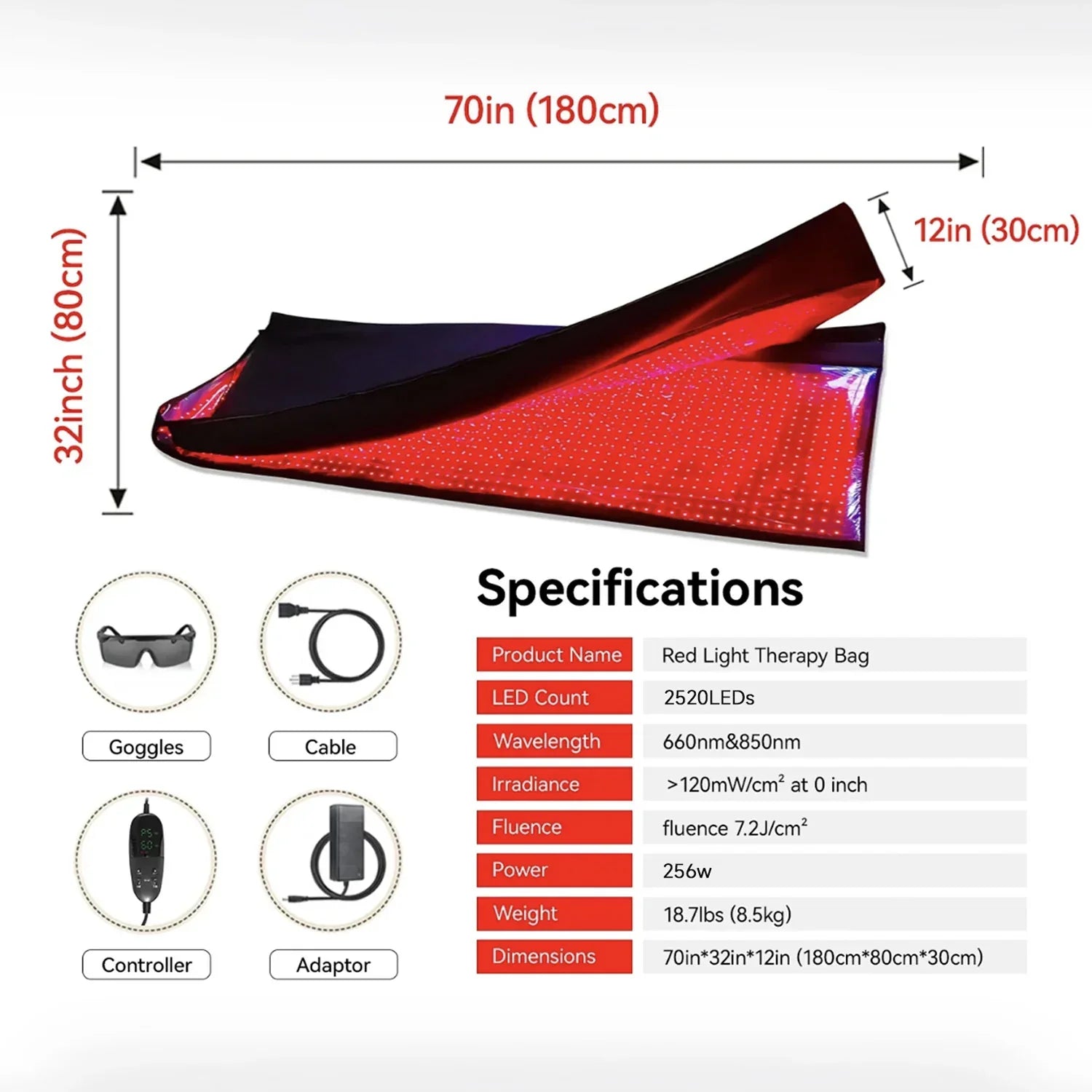 Red and Infrared Light Therapy Mat - Open Season Industries