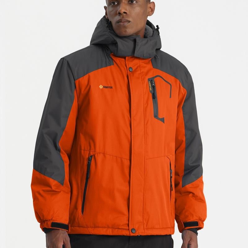 GEMYSE Men'S Mountain Waterproof Ski Snow Jacket Winter Windproof Rain Polo Pufferjacket Men'S Waterproof Winter Coat - Open Season Industries