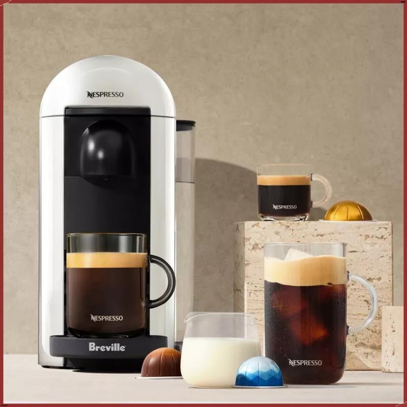Nespresso Vertuoplus Single - Serve Coffee Maker and Espresso Machine by Breville, White - Hearth & Hand ™ with Magnolia - Open Season Industries