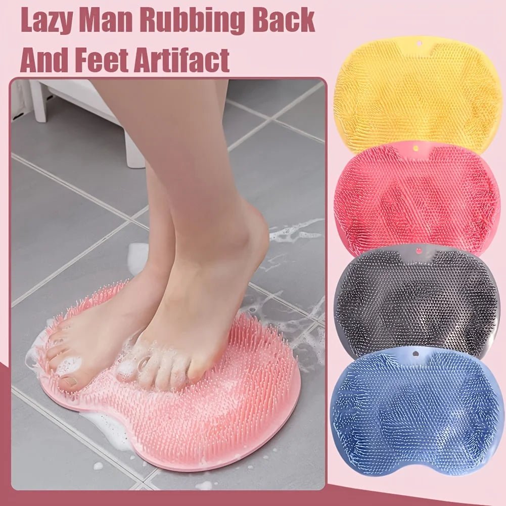 Bath Massage Pad, Shower Foot Massage Scrub, Bathroom Wall Mounted Back Scrub, Back Exfoliator, Back Massage Pad - Open Season Industries