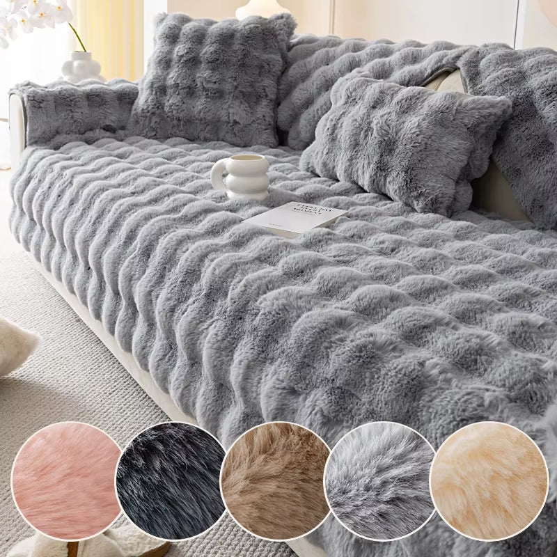 Seasonal Plush Sofa Cushions for Living Room and Bedroom - Modern Dustproof Sofa Cover - Open Season Industries