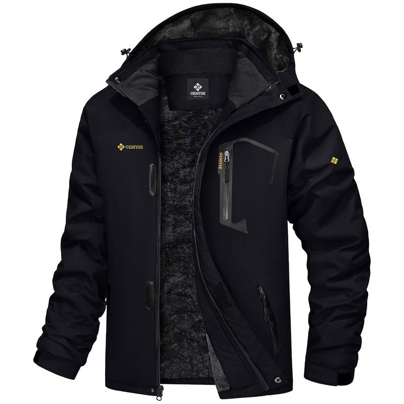 GEMYSE Men'S Mountain Waterproof Ski Snow Jacket Winter Windproof Rain Polo Pufferjacket Men'S Waterproof Winter Coat - Open Season Industries