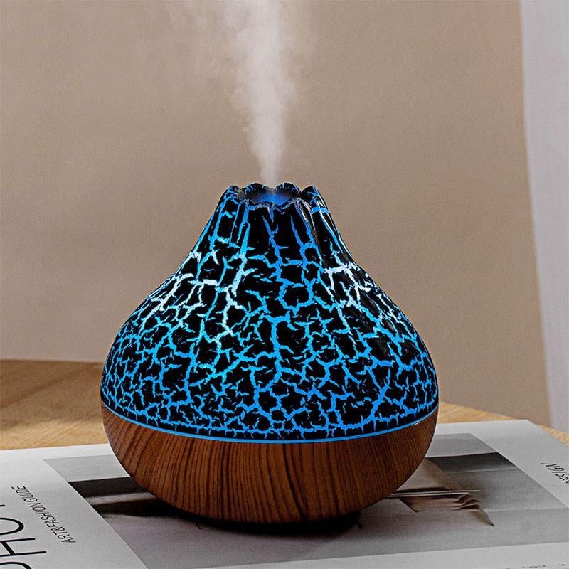 Creative Volcano Design Air Humidifier, USB Powered Modern Design Aroma Diffuser, Super Quiet Modern Design with Light Mist Humidifier - Open Season Industries