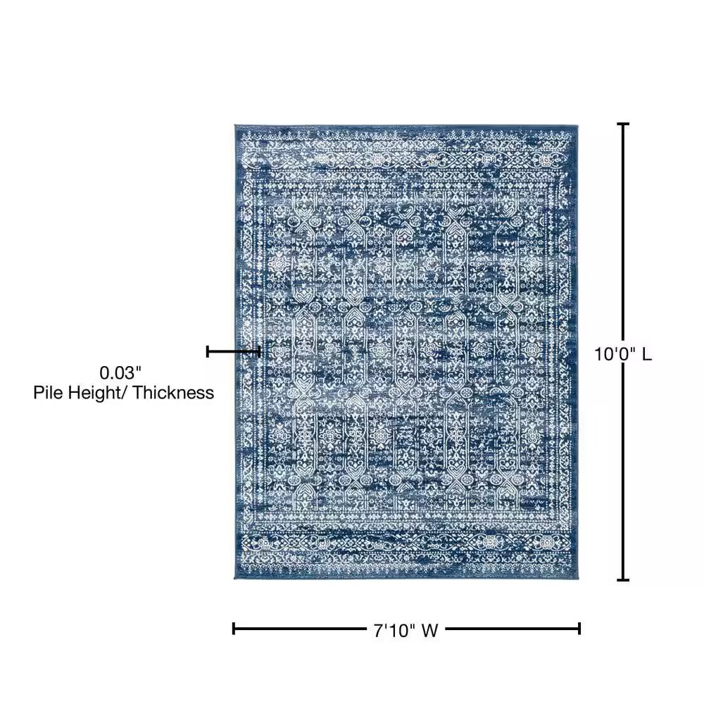 Errol Denim 7 Ft. 10 In. X 10 Ft. Area Rug - Open Season Industries