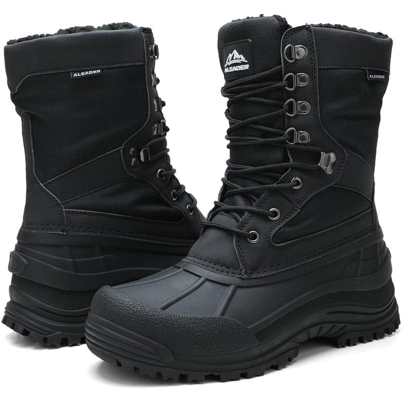 ALEADER Winter Men'S Outdoor Warm Classic Snow Boots Non - Slip 3M THINSULATE INSULATION Sports Leisure Hiking Boots Waterproof - Open Season Industries