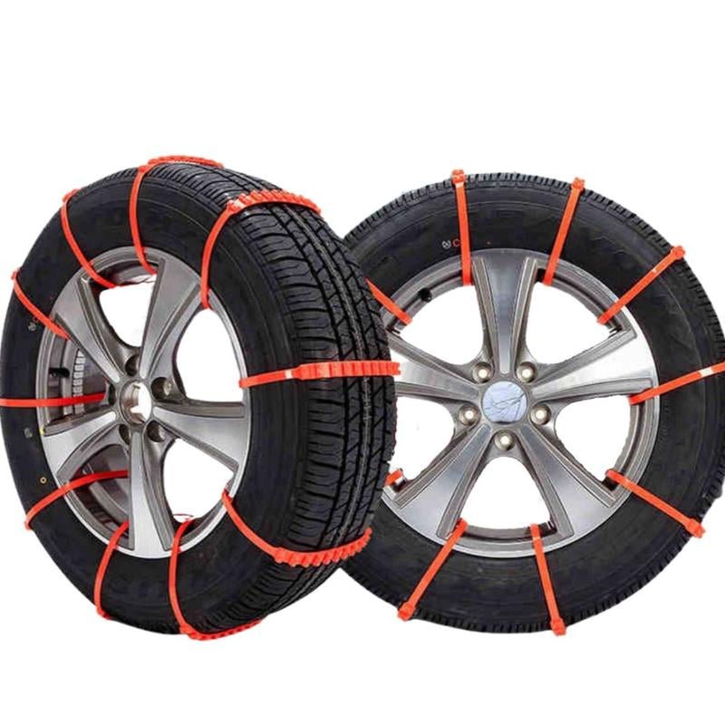 (Orange or Yellow) Jeremywell 10 PCS Emergency Anti - Skid Snow Chain - Open Season Industries