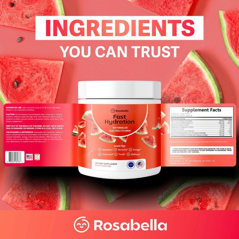 Rosabella Electrolytes 3 - Pack for Fast Hydration, Fast Recovery, Electrolyte Imbalance - Open Season Industries