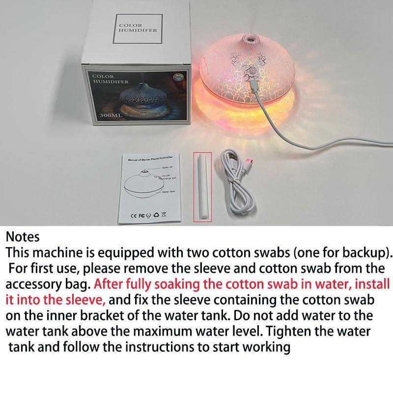 USB Powered Humidifier, Colorful Atmosphere Night Light Humidifier for Bedroom, Nano Mist Aroma Diffuser Suitable for Multiple Room Types - Open Season Industries